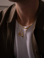 GREEN GEMSTONE CHAIN | 18K Goud