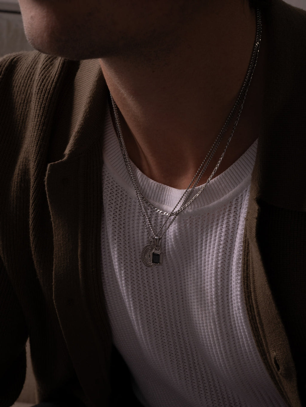 MIDNIGHT GEMSTONE CHAIN | Zilver