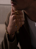 GREEN GEMSTONE CHAIN | 18K Goud