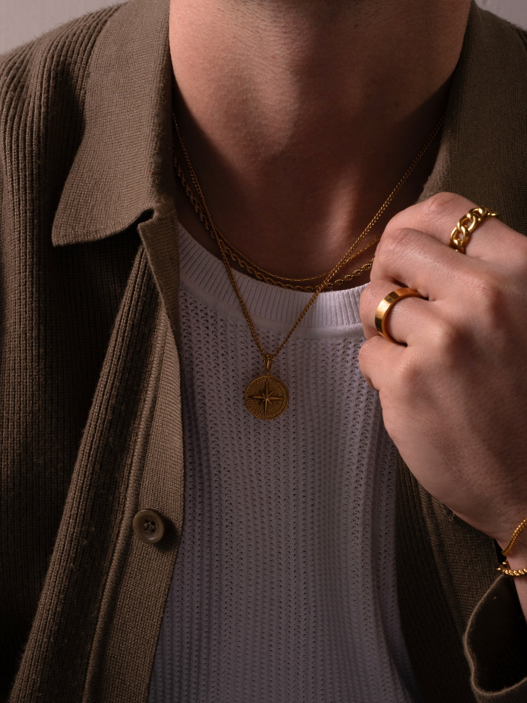 COMPASS CHAIN | 18K Goud