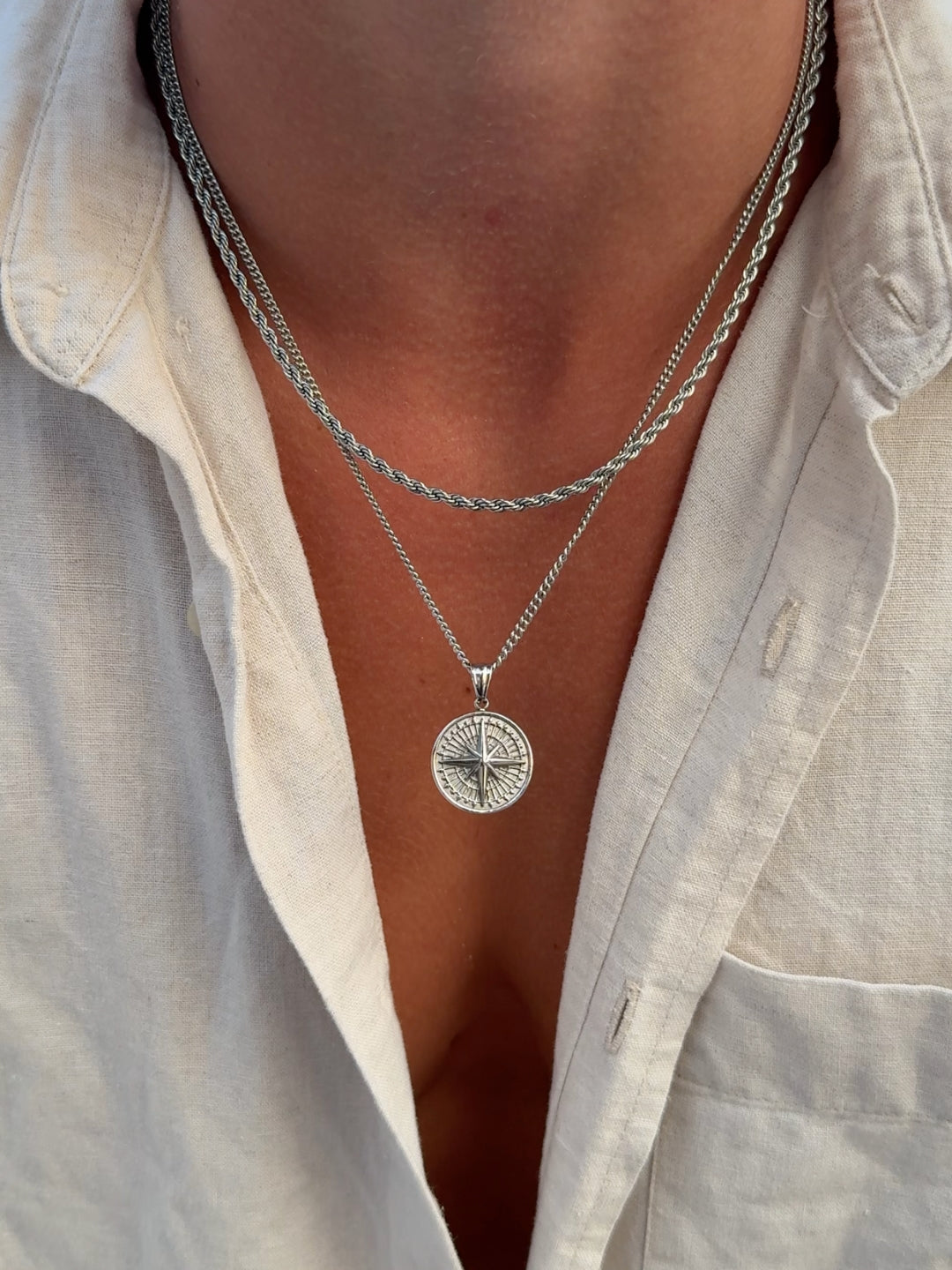 COMPASS CHAIN | Zilver