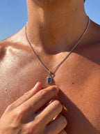 OCEAN GEMSTONE CHAIN | Zilver