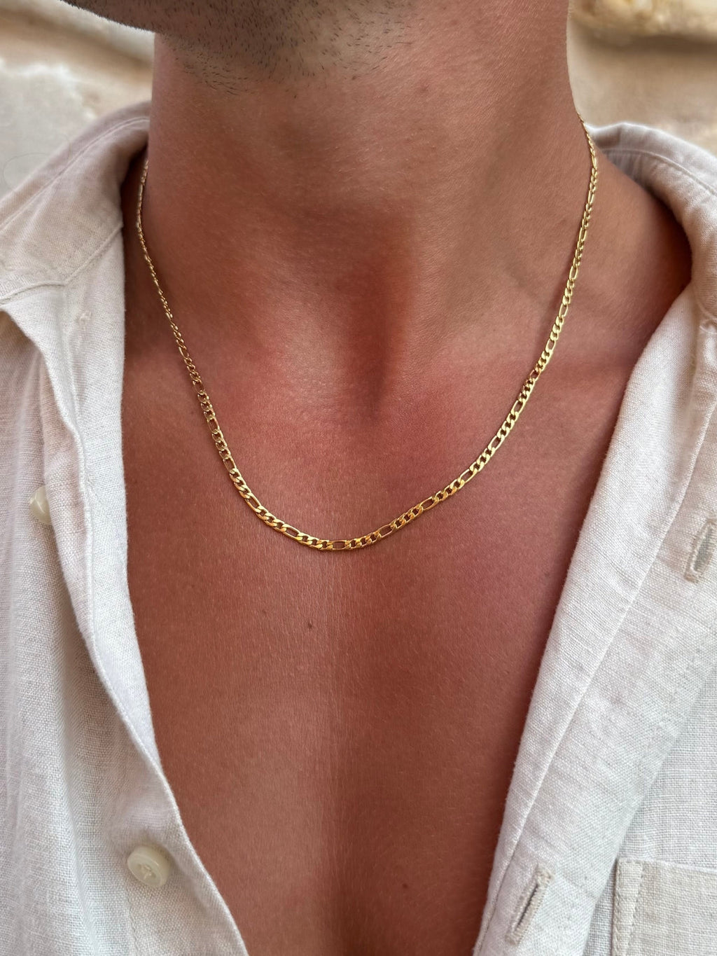 FIGARO CHAIN 3MM | 18K Goud