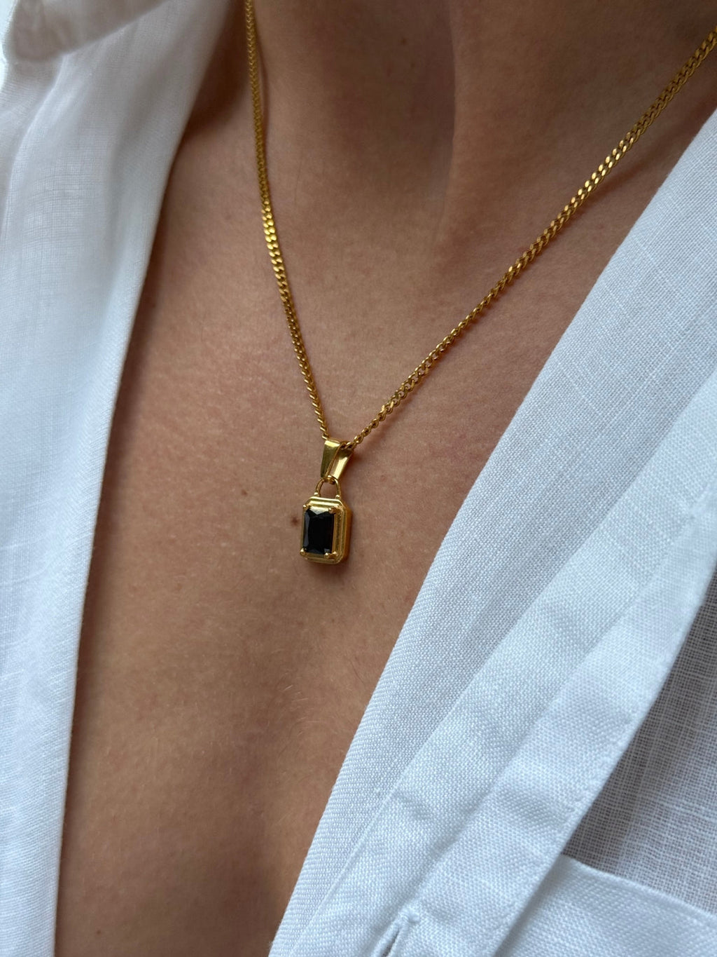 MIDNIGHT GEMSTONE CHAIN | 18K Goud