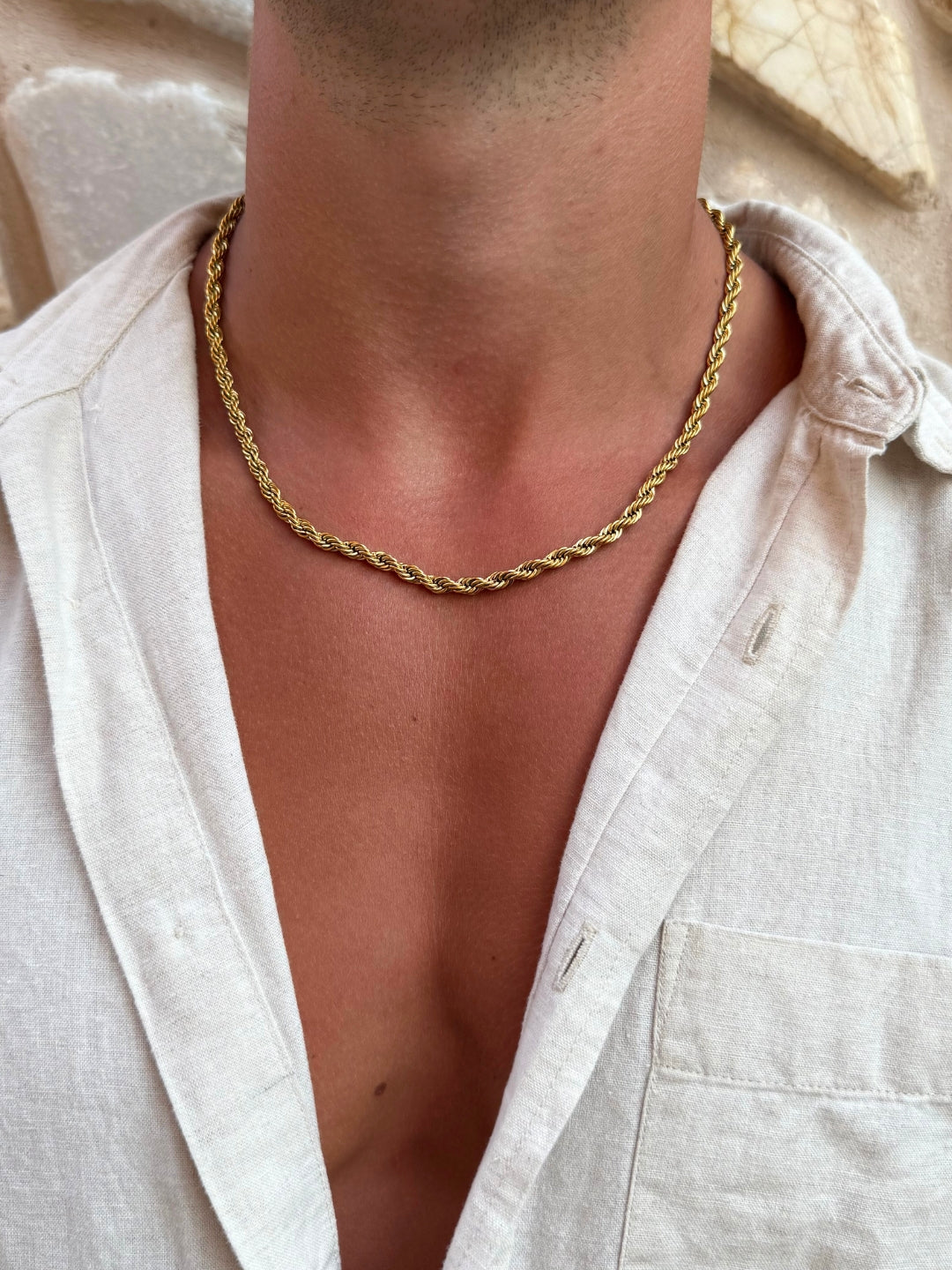 ROPE CHAIN 5MM | 18K Goud
