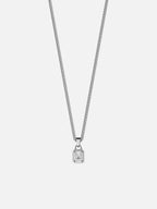 WHITE GEMSTONE CHAIN | Zilver