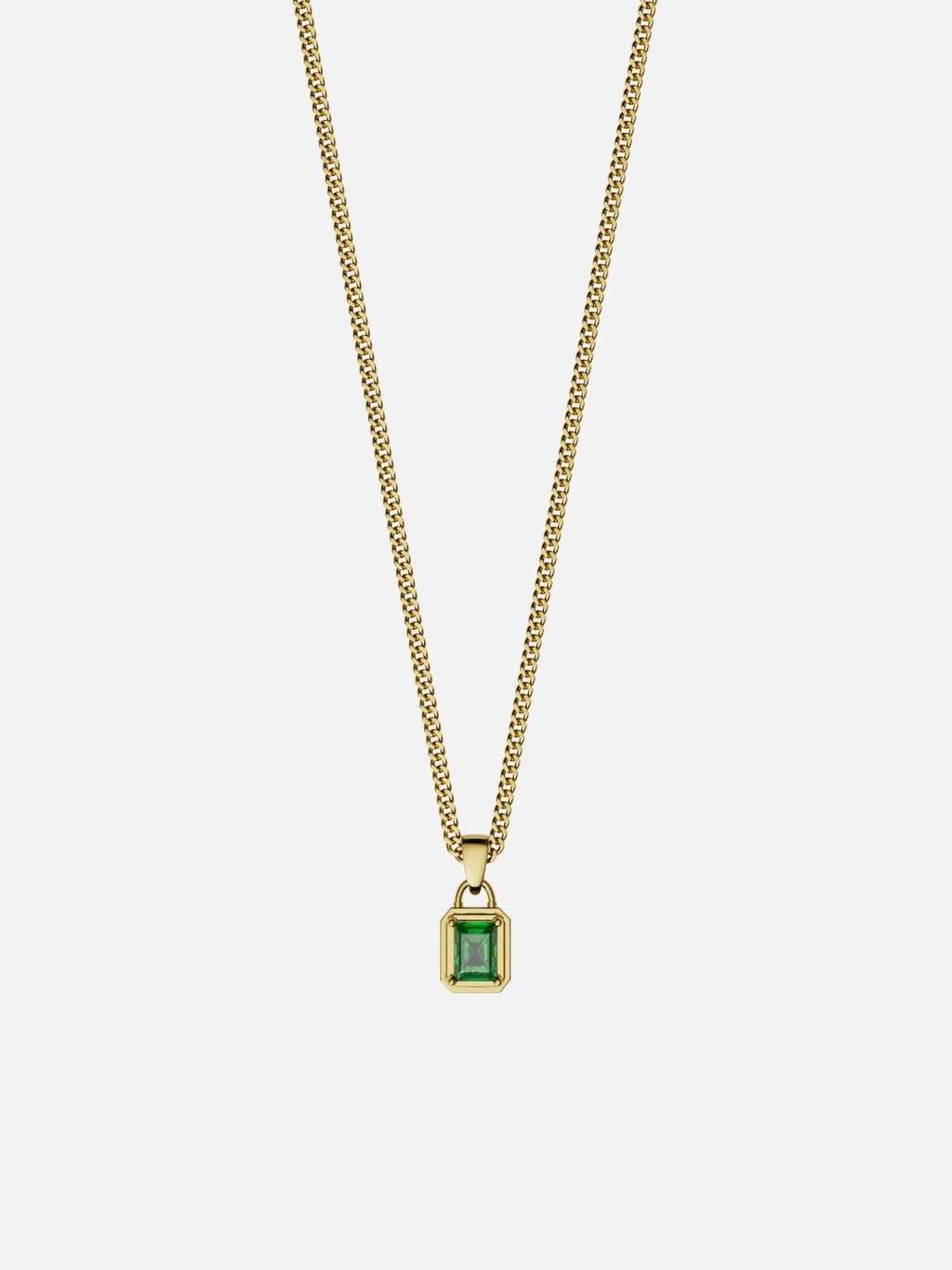 GREEN GEMSTONE CHAIN | 18K Goud