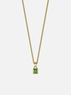 GREEN GEMSTONE CHAIN | 18K Goud
