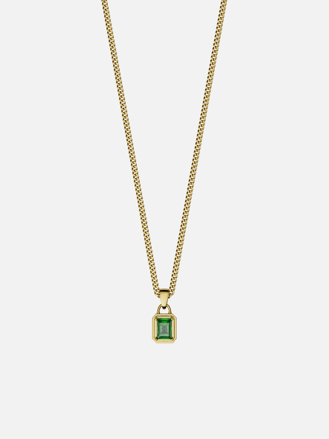 GREEN GEMSTONE CHAIN | 18K Goud