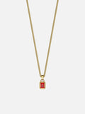 RED GEMSTONE CHAIN | 18K Goud