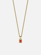 RED GEMSTONE CHAIN | 18K Goud