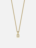 WHITE GEMSTONE CHAIN | 18K Goud