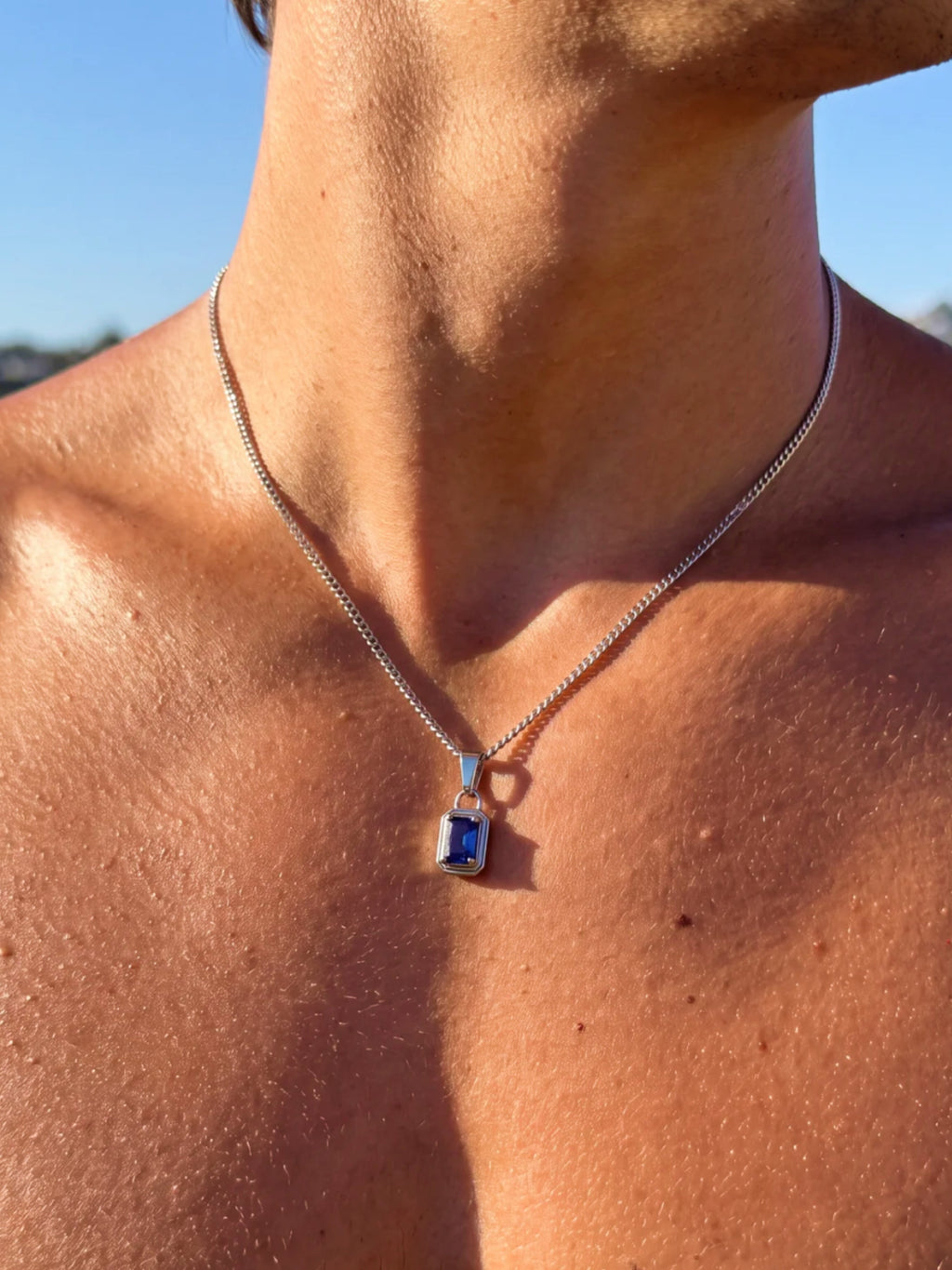 OCEAN GEMSTONE CHAIN | Zilver