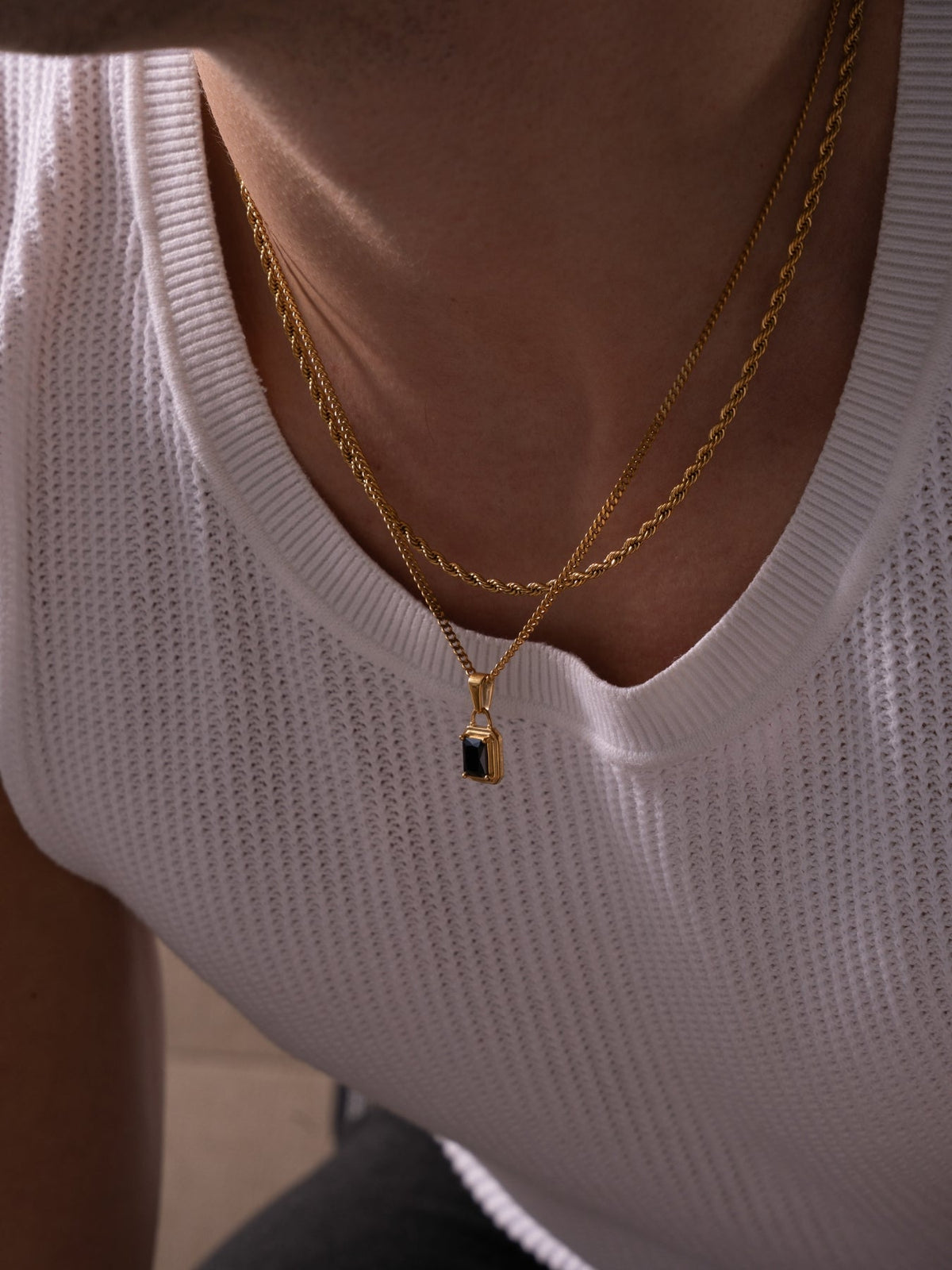 MIDNIGHT GEMSTONE CHAIN | 18K Goud