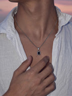 MIDNIGHT GEMSTONE CHAIN | Zilver