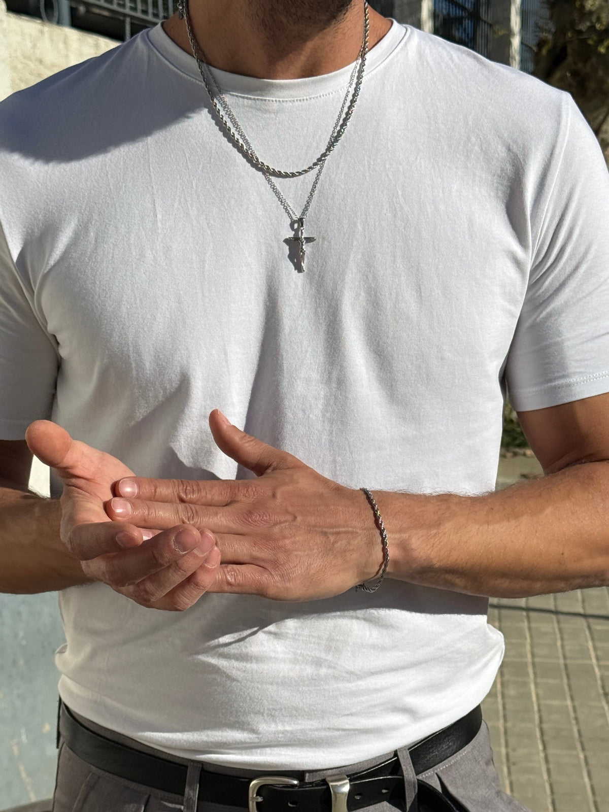 CRUCIFIX CHAIN | Zilver