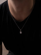 WHITE GEMSTONE CHAIN | Zilver