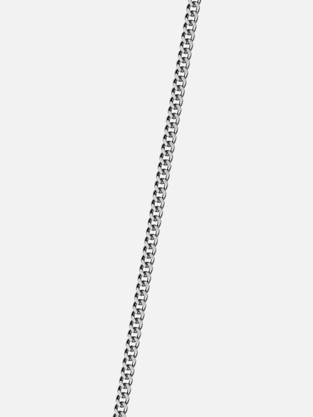 WHITE GEMSTONE CHAIN | Zilver