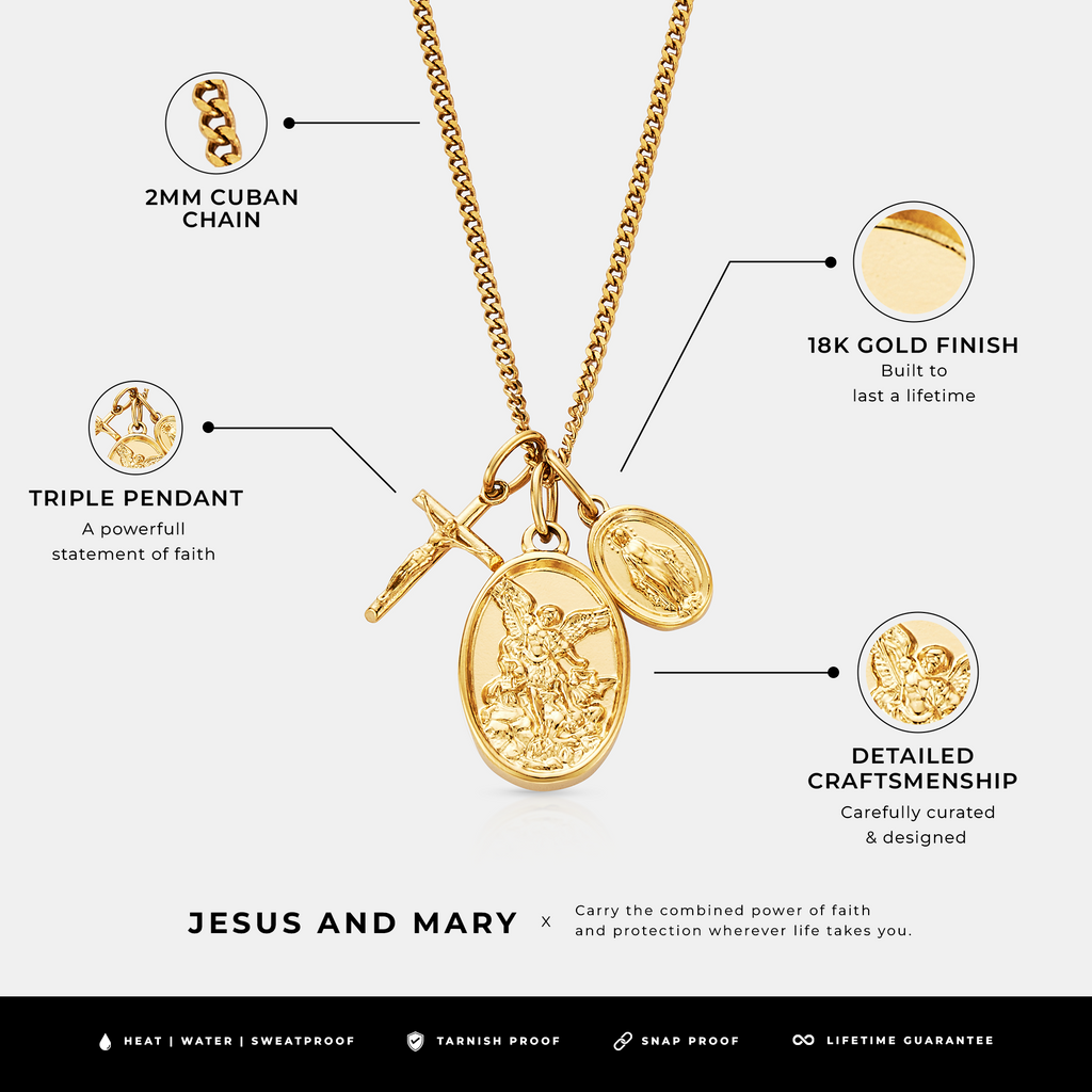 Jesus & Mary (Gold)