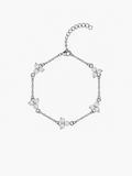 WHITE CLOVER BRACELET | Silver