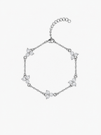 WHITE CLOVER BRACELET | Silver