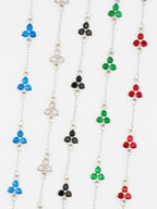 GREEN CLOVER BRACELET | Silver