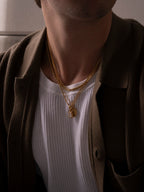 WHITE GEMSTONE CHAIN | 18K Goud