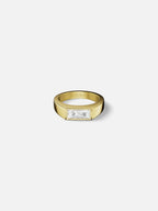 WHITE COMO RING | 18K Gold