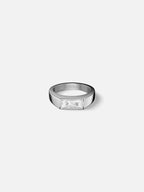 WHITE COMO RING | Silver